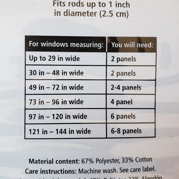 Mainstays Canvas Ironwork Curtain Panel - Picture 2 of 2
